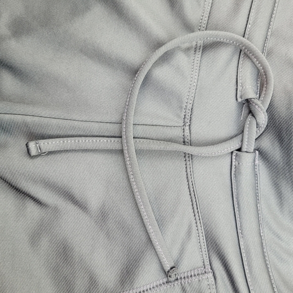 Nike gray FITDRY flare capri stretch pants paper bag tie front yoga sporty S 4/6 - Picture 5 of 10